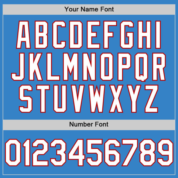 Custom Powder Blue White-Red Authentic Sleeveless Baseball Jersey