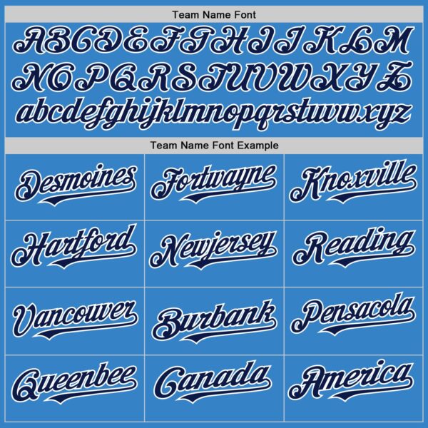 Custom Powder Blue Navy-White Authentic Sleeveless Baseball Jersey