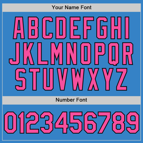 Custom Powder Blue Pink-Black Authentic Sleeveless Baseball Jersey