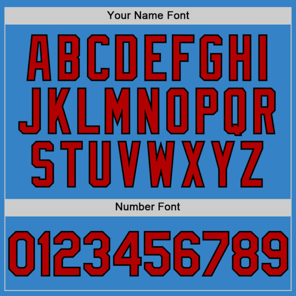 Custom Powder Blue Red-Black Authentic Sleeveless Baseball Jersey