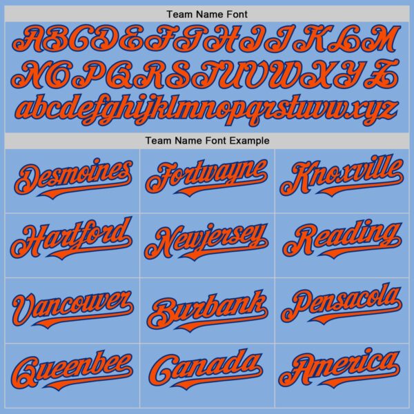 Custom Light Blue Orange-Royal Authentic Sleeveless Baseball Jersey