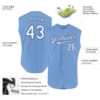 Custom Light Blue White-Royal Authentic Sleeveless Baseball Jersey
