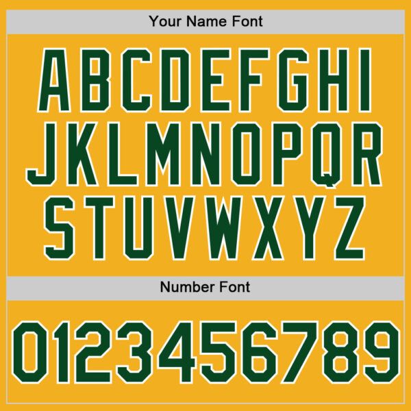 Custom Gold Green-White Authentic Sleeveless Baseball Jersey