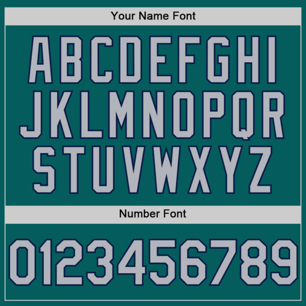 Custom Teal Gray-Navy Authentic Sleeveless Baseball Jersey