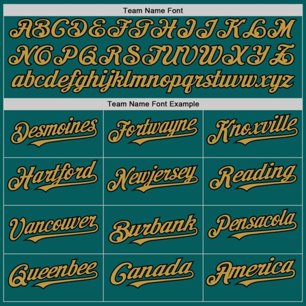 Custom Teal Old Gold-Black Authentic Sleeveless Baseball Jersey