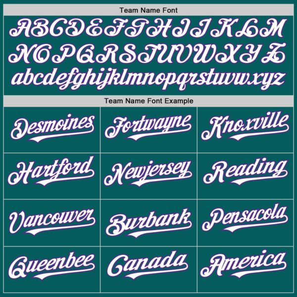 Custom Teal White-Purple Authentic Sleeveless Baseball Jersey