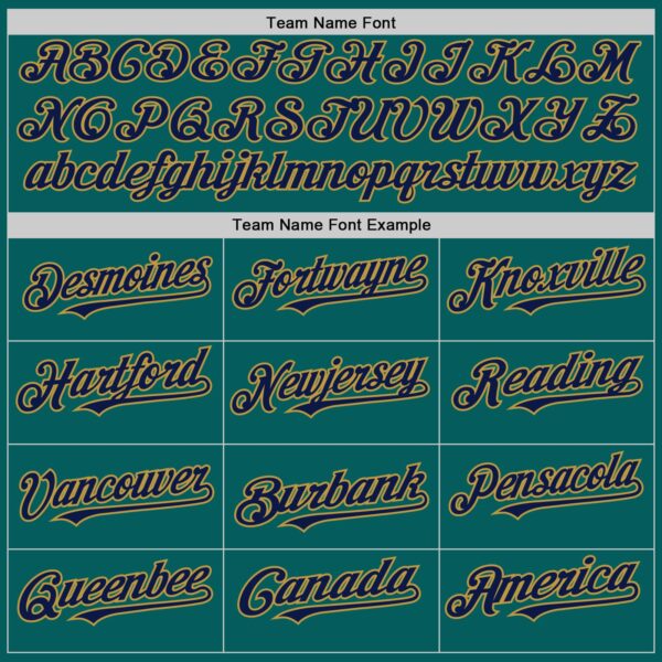 Custom Teal Navy-Old Gold Authentic Sleeveless Baseball Jersey