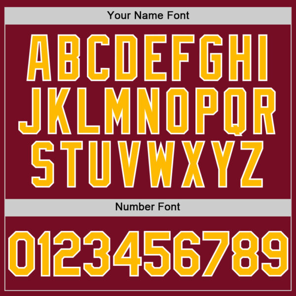 Custom Crimson Gold-White Authentic Sleeveless Baseball Jersey