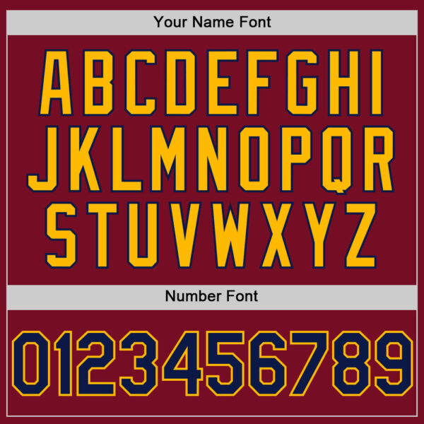 Custom Crimson Navy-Gold Authentic Sleeveless Baseball Jersey