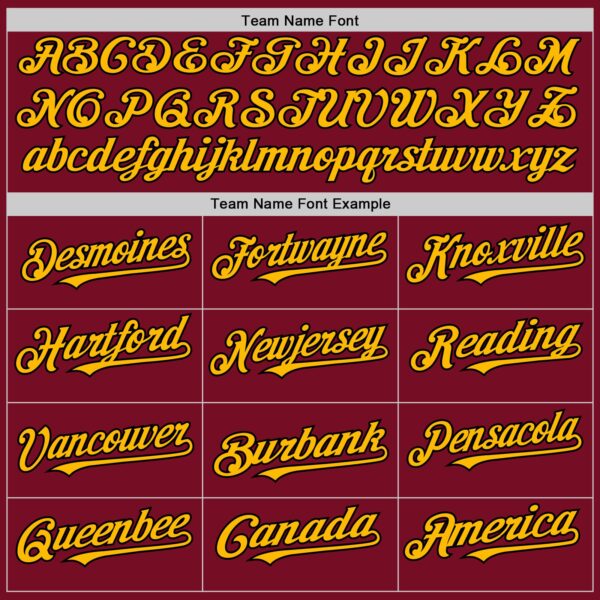 Custom Crimson Black-Gold Authentic Sleeveless Baseball Jersey