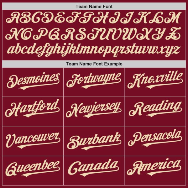 Custom Crimson Cream Authentic Sleeveless Baseball Jersey