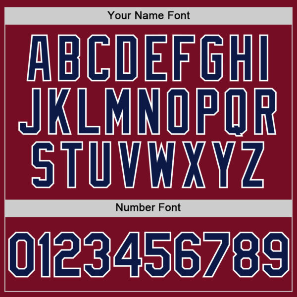 Custom Crimson Navy-White Authentic Sleeveless Baseball Jersey