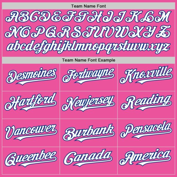 Custom Pink White-Royal Authentic Sleeveless Baseball Jersey