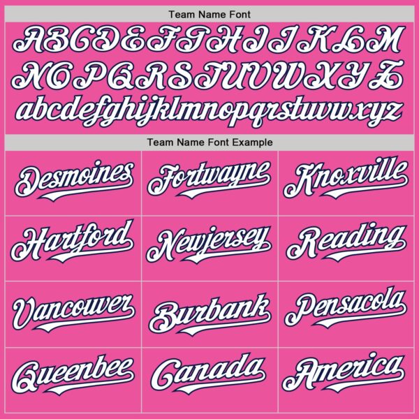 Custom Pink White-Navy Authentic Sleeveless Baseball Jersey