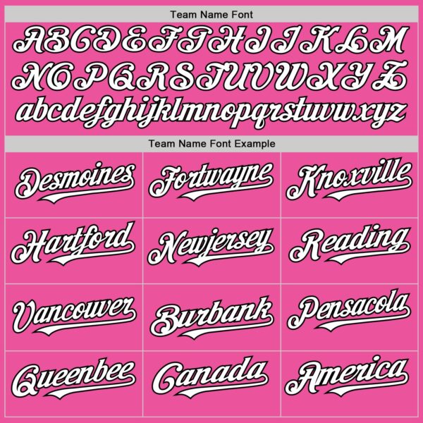 Custom Pink White-Black Authentic Sleeveless Baseball Jersey