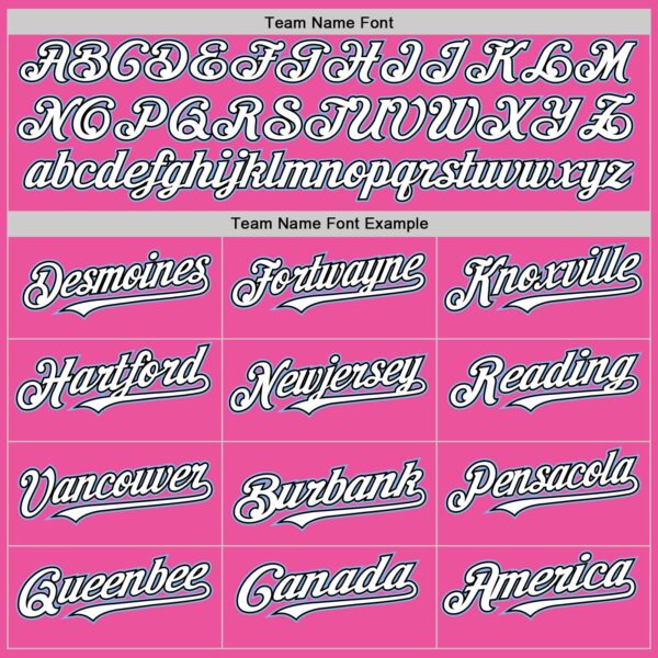 Custom Pink Black-Light Blue Authentic Sleeveless Baseball Jersey