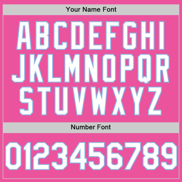 Custom Pink White-Light Blue Authentic Sleeveless Baseball Jersey