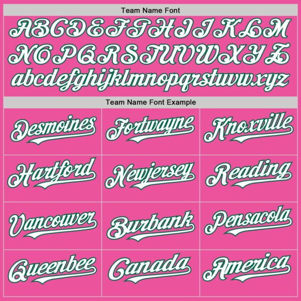 Custom Pink White-Kelly Green Authentic Sleeveless Baseball Jersey