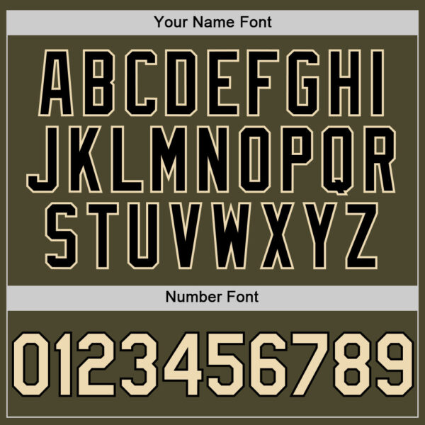 Custom Olive Cream-Black Authentic Sleeveless Salute To Service Baseball Jersey