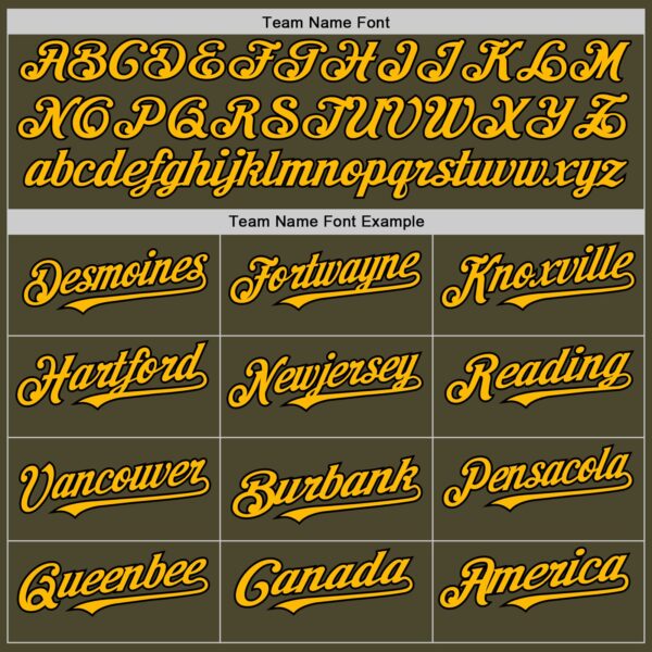 Custom Olive Gold-Black Authentic Sleeveless Salute To Service Baseball Jersey