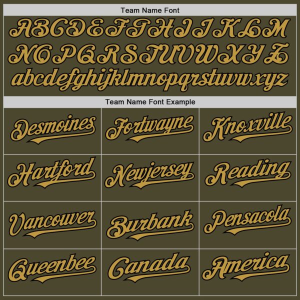 Custom Olive Old Gold-Black Authentic Sleeveless Salute To Service Baseball Jersey