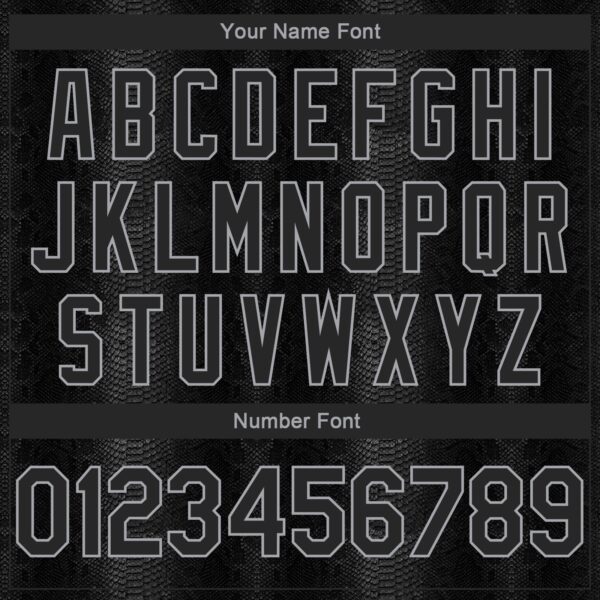 Custom Black Snakeskin Black-Gray 3D Pattern Design Authentic Basketball Jersey