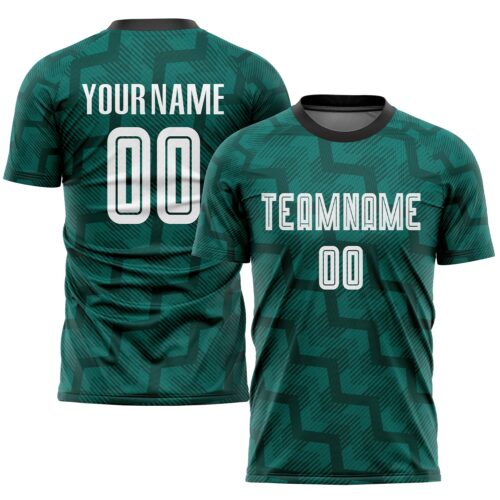 Soccer0018_a84bad3a-3e53-4641-a798-6f73969ed572 Custom Green White-Black Sublimation Soccer Uniform Jersey