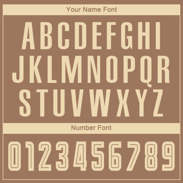 Custom Brown Cream-Camo Sublimation Soccer Uniform Jersey