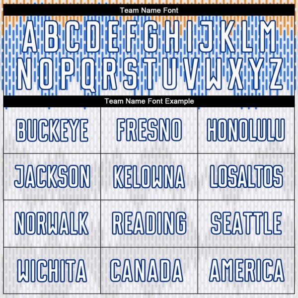 Custom White Royal Sublimation Soccer Uniform Jersey