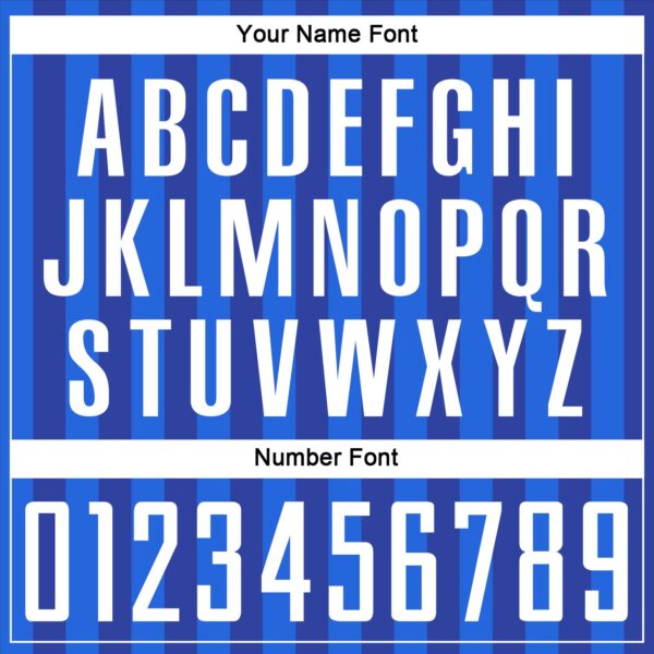 Custom Royal White Sublimation Soccer Uniform Jersey