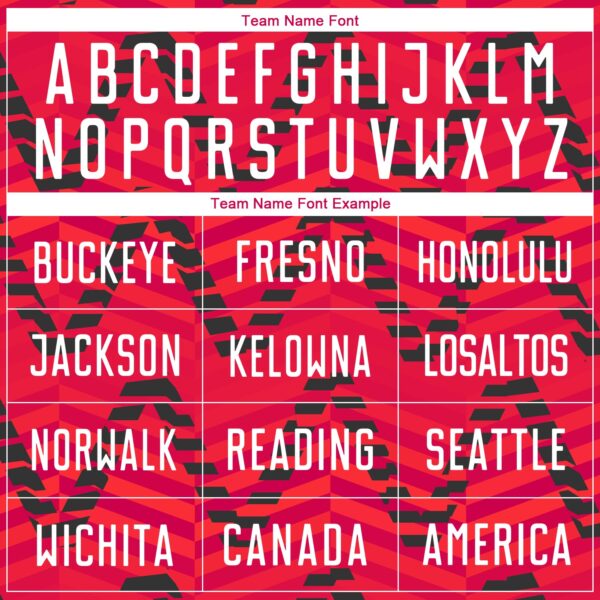 Custom Red White-Black Sublimation Soccer Uniform Jersey