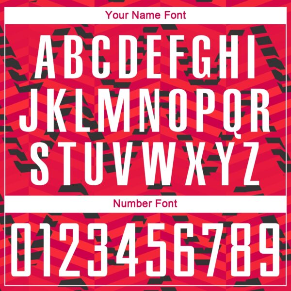 Custom Red White-Black Sublimation Soccer Uniform Jersey