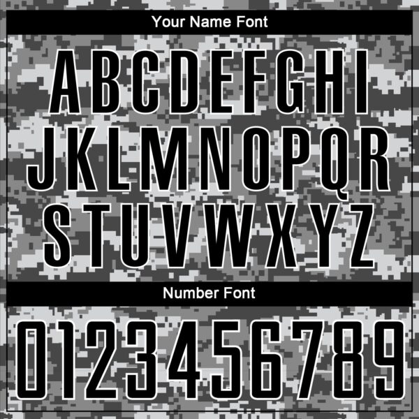 Custom Camo Black-Gray Sublimation Salute To Service Soccer Uniform Jersey