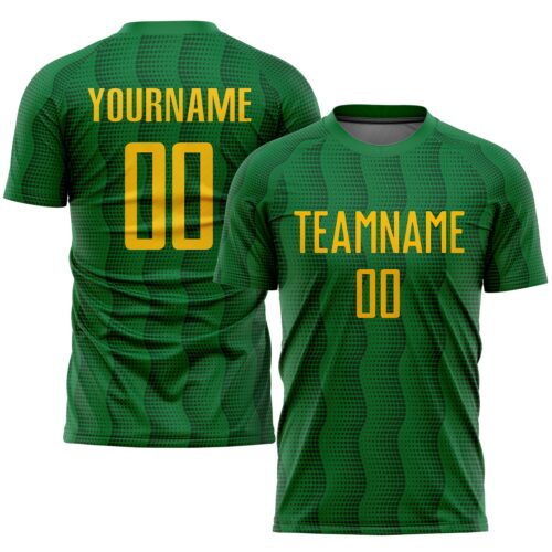Soccer0219_4bc39801-3bbe-4fa7-be44-051469c78d24 Custom Kelly Green Gold Sublimation Soccer Uniform Jersey