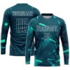 Custom Green Green-Teal Sublimation Soccer Uniform Jersey
