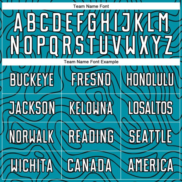 Custom Teal White-Black Sublimation Soccer Uniform Jersey