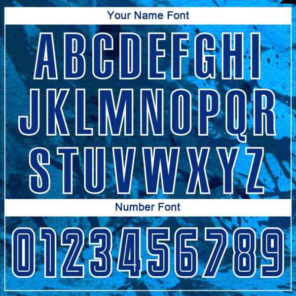 Custom Tie Dye Royal-White Sublimation Soccer Uniform Jersey