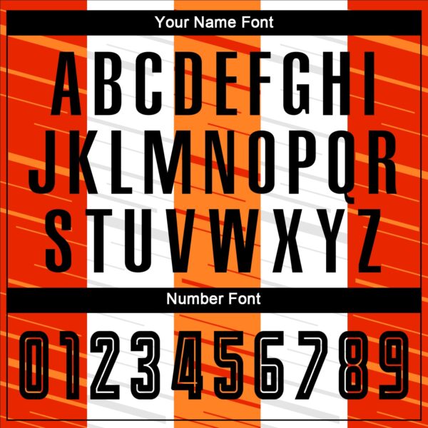 Custom White Black-Orange Sublimation Soccer Uniform Jersey