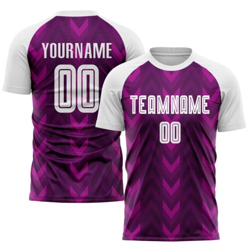 Soccer0309 Custom Purple White Sublimation Soccer Uniform Jersey