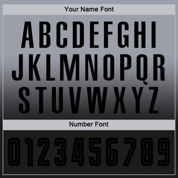 Custom Gray Black Sublimation Long Sleeve Fade Fashion Soccer Uniform Jersey