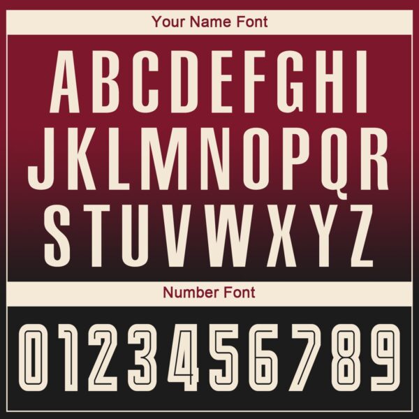 Custom Crimson Cream-Black Sublimation Long Sleeve Fade Fashion Soccer Uniform Jersey