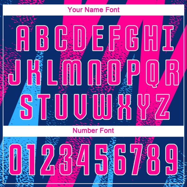 Custom Figure Pink-Royal Sublimation Soccer Uniform Jersey