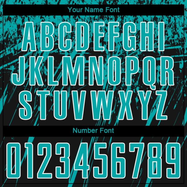 Custom Black Aqua-White Sublimation Soccer Uniform Jersey