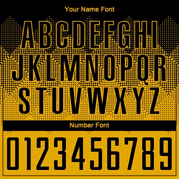 Custom Gold Black Sublimation Soccer Uniform Jersey