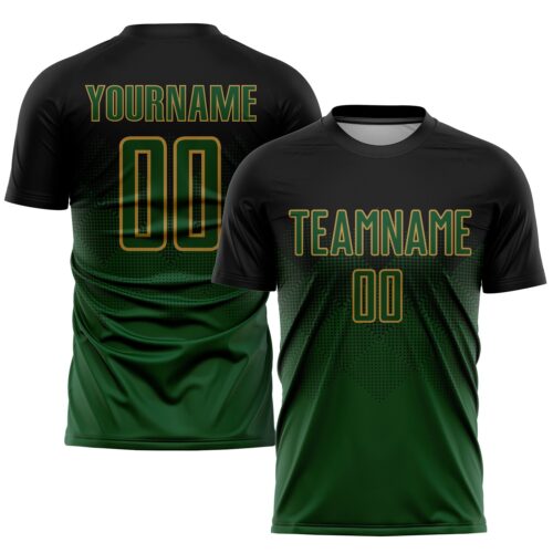 Soccer0562_3d6f9578-1d6d-4fcb-b774-027d345e54c3 Custom Black Green-Old Gold Sublimation Soccer Uniform Jersey