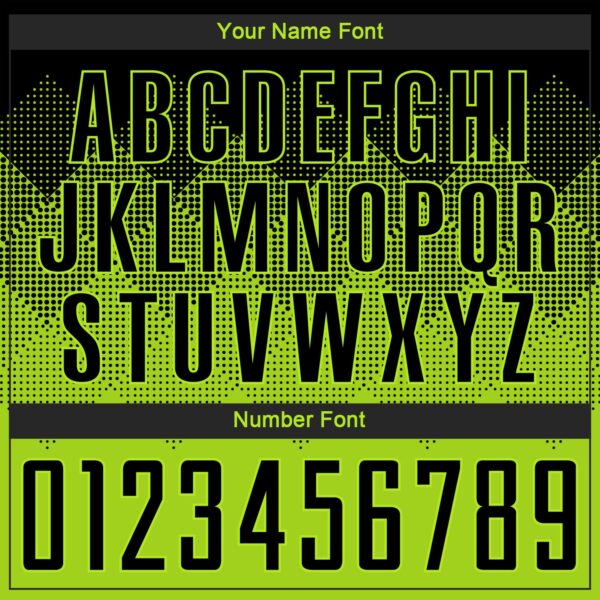 Custom Neon Green Black Sublimation Soccer Uniform Jersey