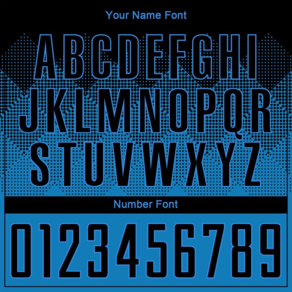 Custom Blue Black Sublimation Soccer Uniform Jersey