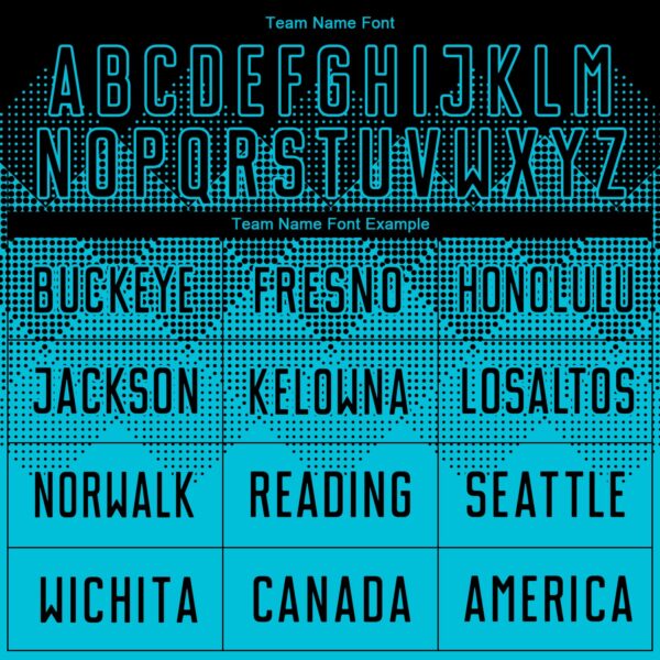 Custom Lakes Blue Black Sublimation Soccer Uniform Jersey