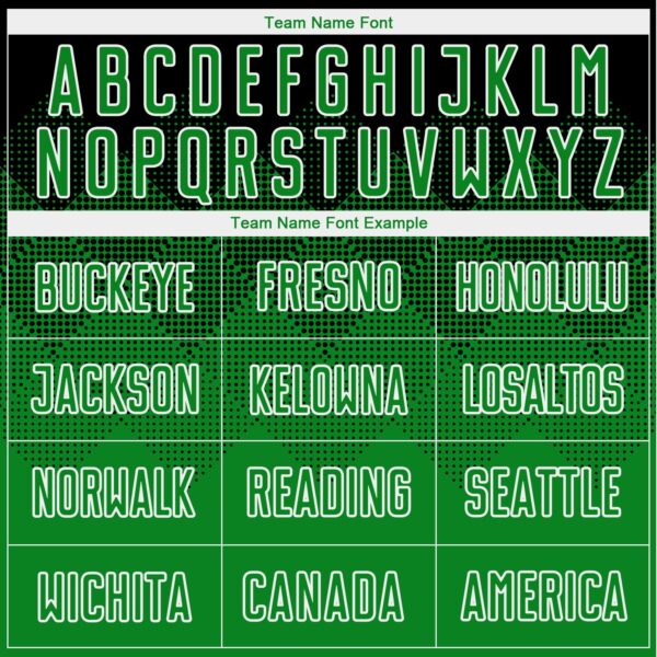 Custom Black Grass Green-White Sublimation Soccer Uniform Jersey