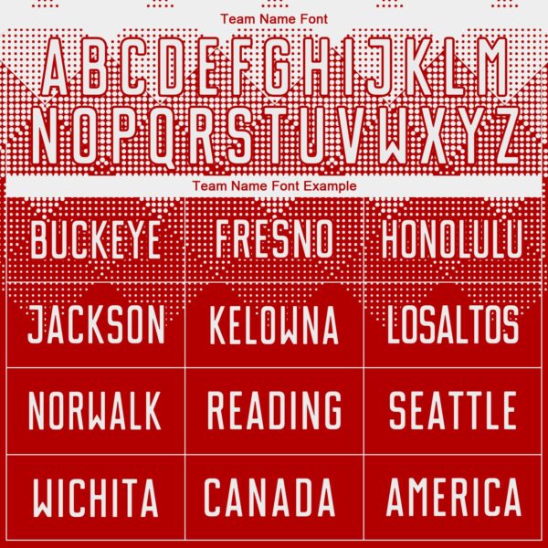 Custom Red White Sublimation Soccer Uniform Jersey